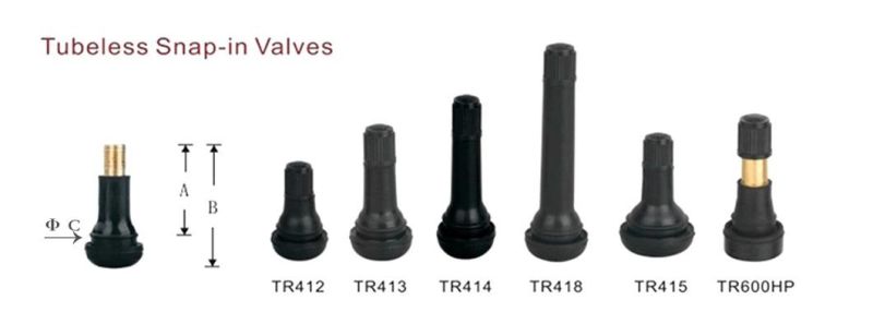 Tubeless Metal Clamp-in Tire Valve Tr-435