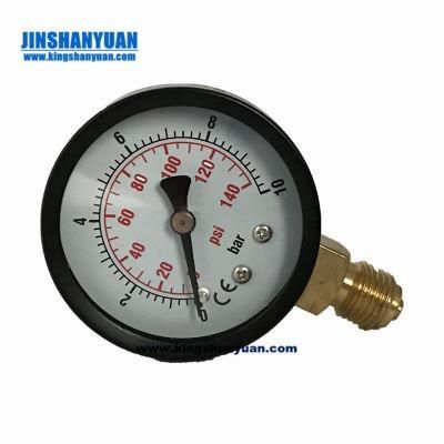 50mm Bottom Type Black Steel Case Pressure Gauge