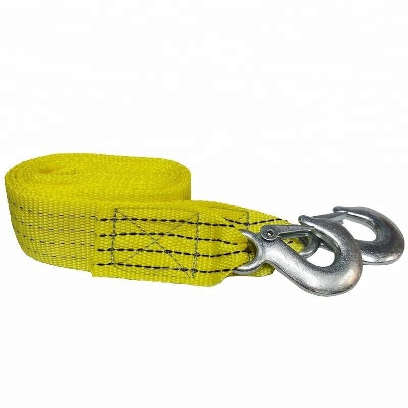 Auto Car Parts Polyester Trailer Tow Strap Rope with Hook