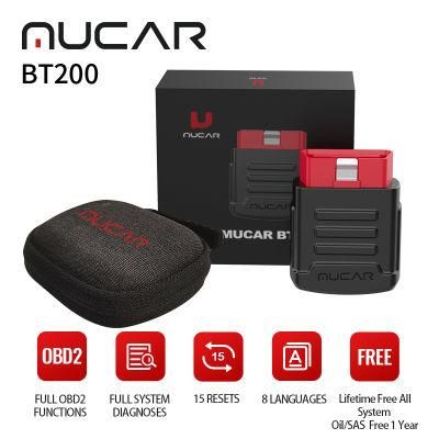 Old Boot Mucar Bt200 Bluetooth Automotive OBD2 Scanner for Auto Oil Sas Scan Car Diagnostic Tools Obdii/Eobd Car Diagnosis Tester