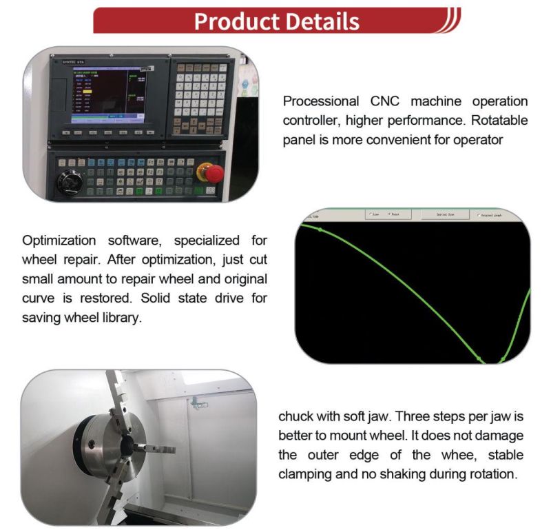 Refurbish Alloy CNC Machine Wheel Repair CNC Lathe