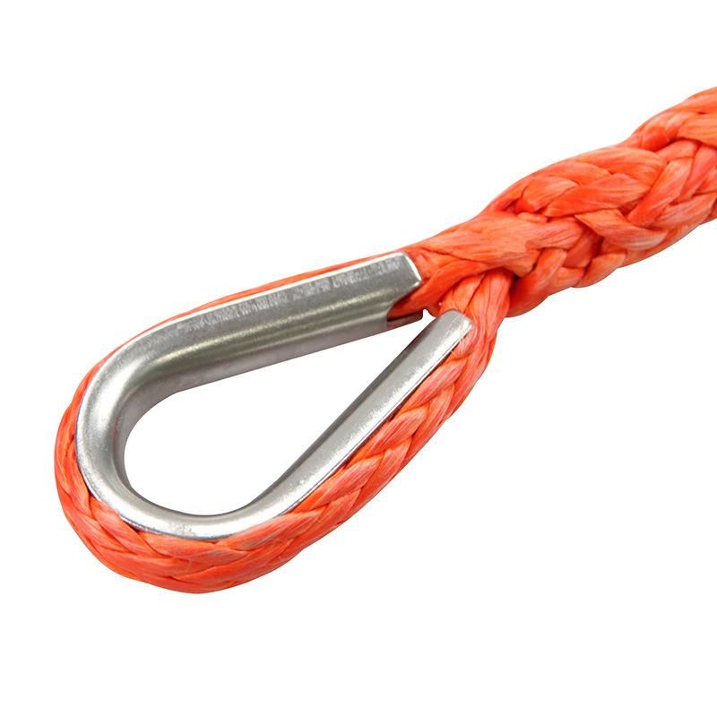 Double Braided Synthetic Winch Line Cable Rope for Towing Car