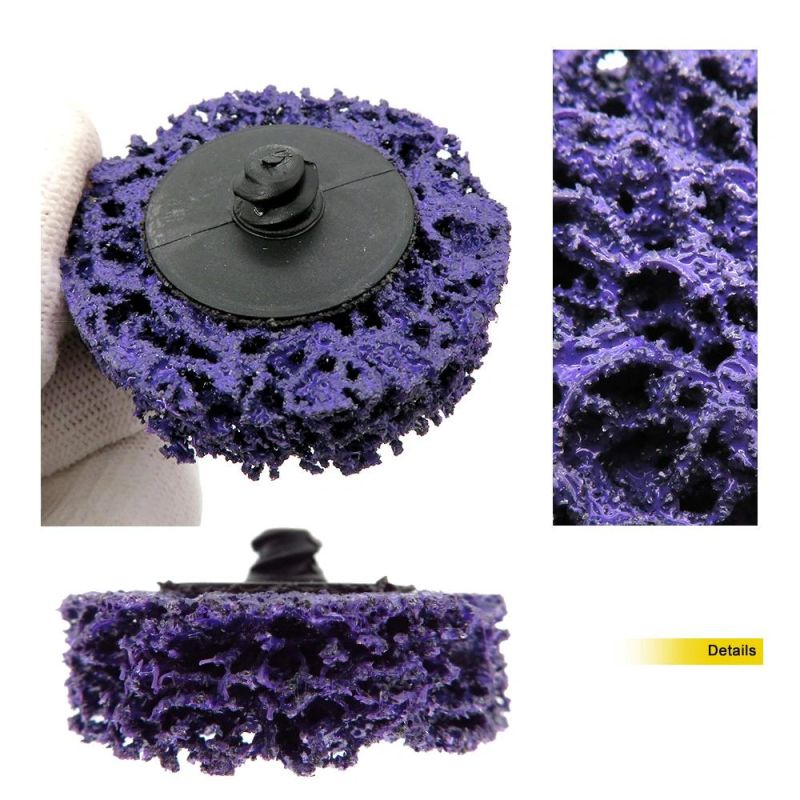2" 50mm Quick Change Roll Lock Easy Strip & Clean Discs Purple for Paint Rust Removal Auto Surface Prep