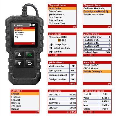 Cr3001 Auto Scanner Wireless OBD2 Obdii Interface OBD2 / OBD II Auto Car Diagnostic Scanner