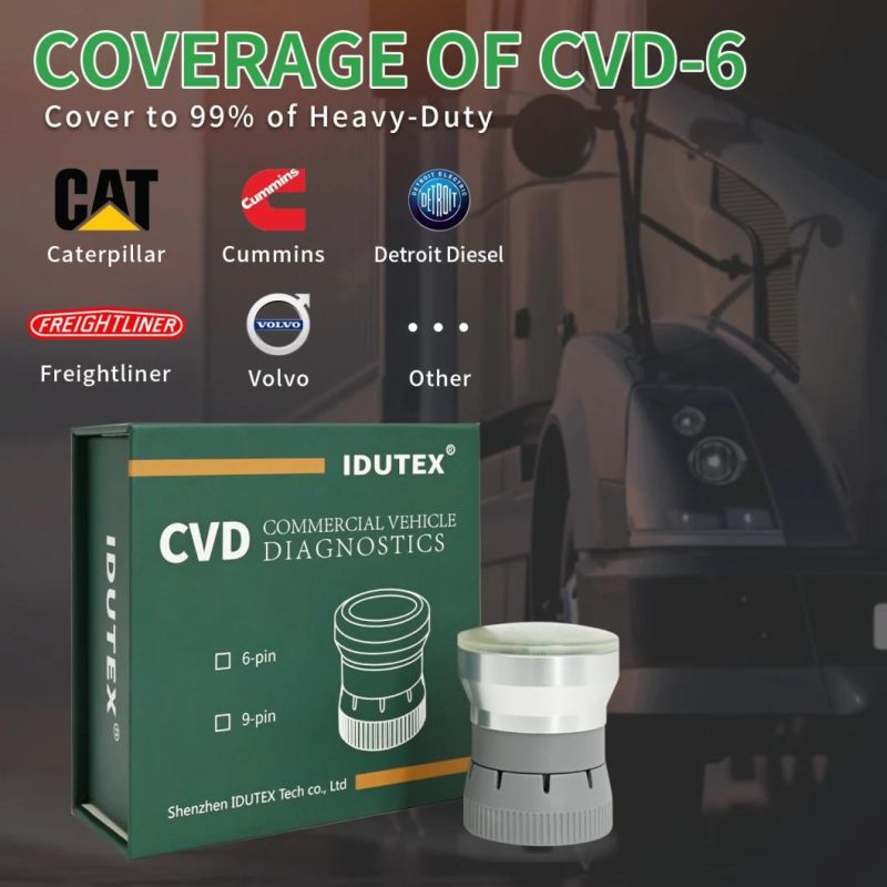 CVD-6 Diagnostic Scanner Fault Code Read Fast Detection OBD Truck Code Reader for Diesel Engine