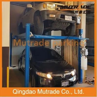 Advanced Mutrade Parking Two Pallet 4 Four Post Parking Floor Car Parking Lift