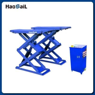 3000/3500kgs Ultrathin Small Scissor Lift Auto Repair Equipment