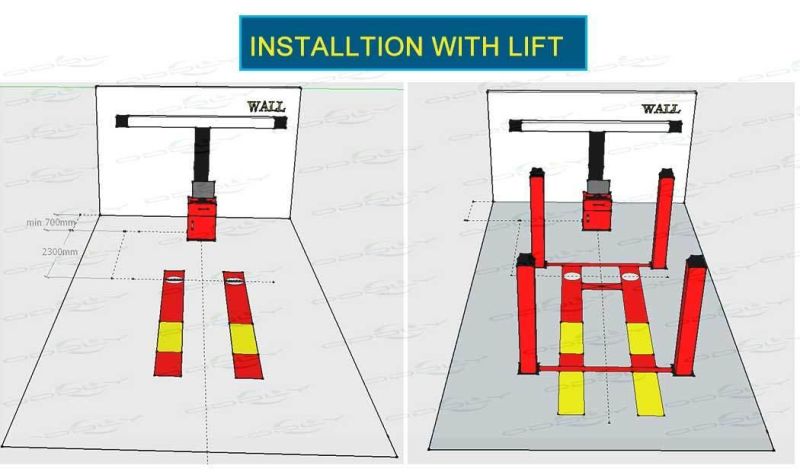 Portable Machine Wheel Alignment with Sensors