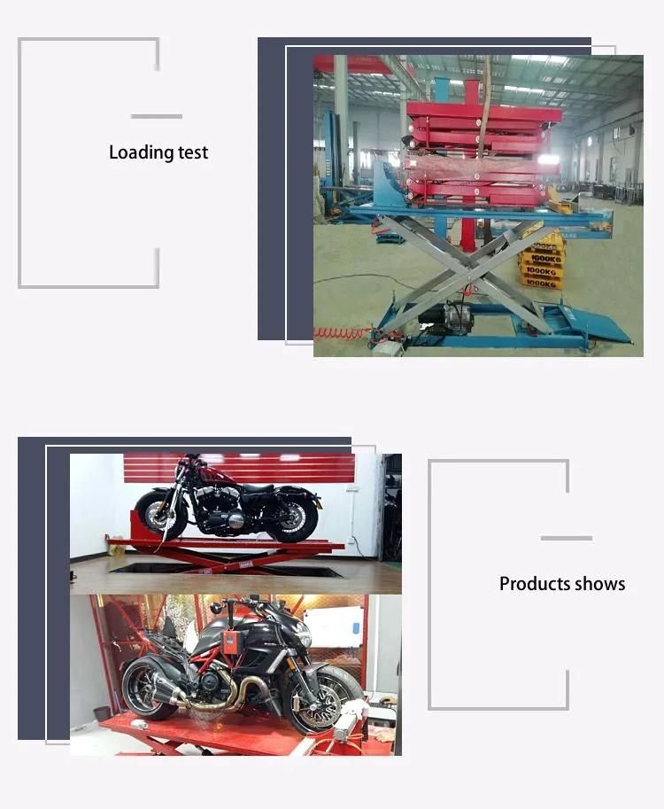 CE Automatic Garage Equipment Scissor Motorcycle Lift Direct Factory Price
