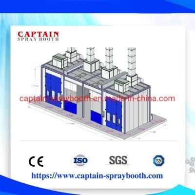 15m Infrared Heating Long Bus Spray Booth