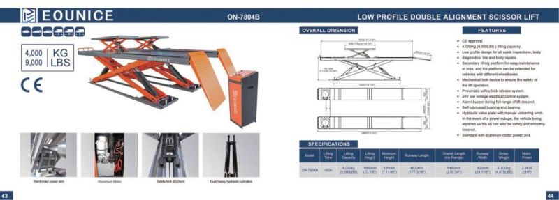 on-7804b Alignment Scissor Lifts