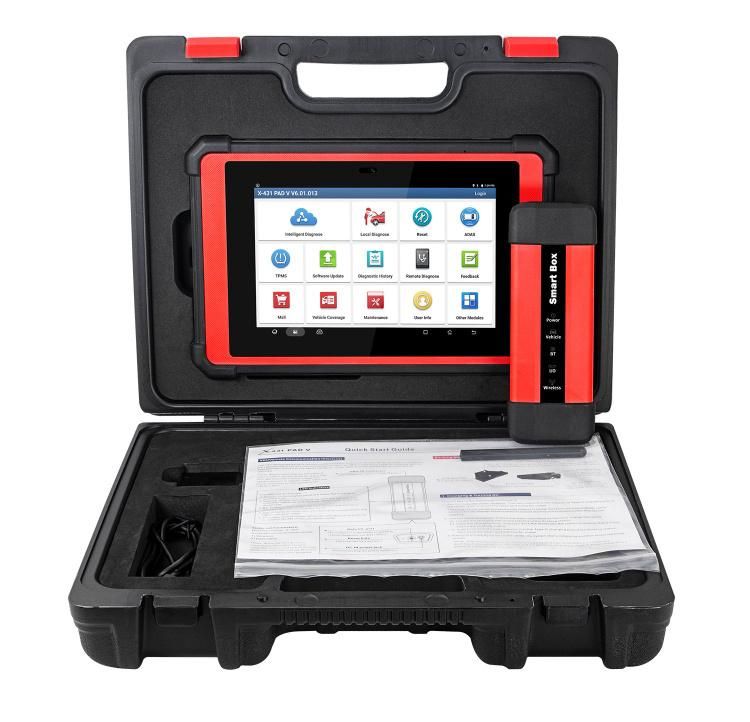 Launch Full Vehicle System Diagnostic Tool Pad V Pad VII Pad 5 Support J2534, Dolp, Can Fd and Other Protocols with Smartbox 3.0 Connector.