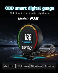 P15 Car on-Board Computer Digital OBD2 Driving Speedometer Digital Diagnostic Hud Car Display