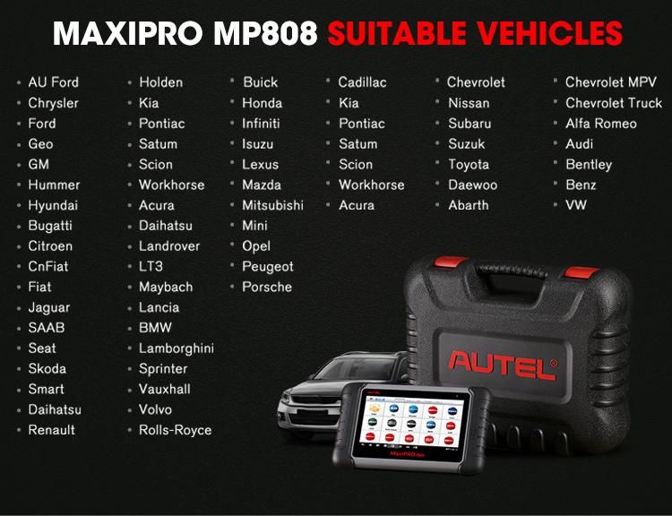 808 Autel Maxipro Autel Maxicom MP808 Diagnostic Machine for All Cars