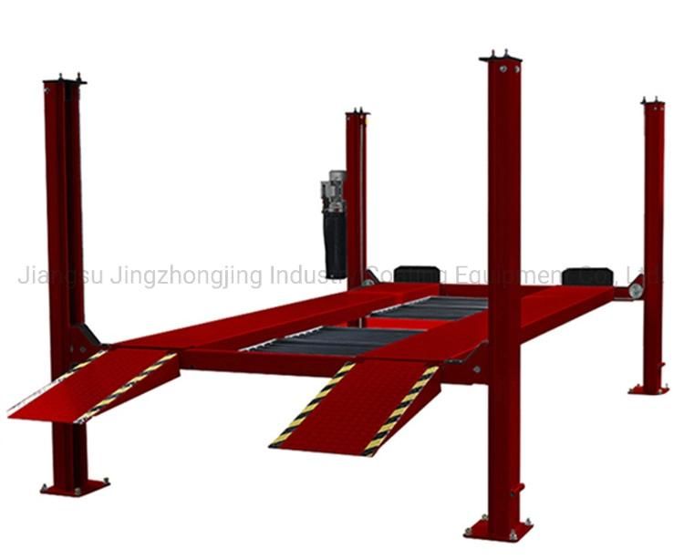 Car Lifter Grade 5t Hydraulic Four Post Alignment Car Lift