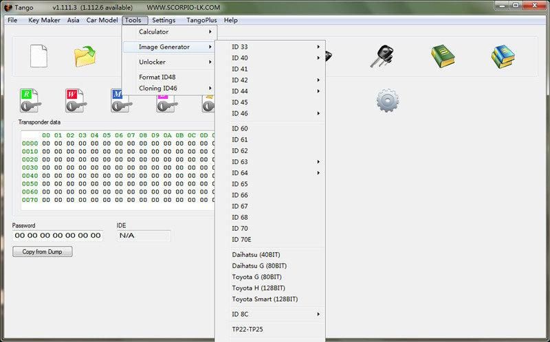 OEM V1.113 OEM Fly Tango Key Programmer Full Version with All Software