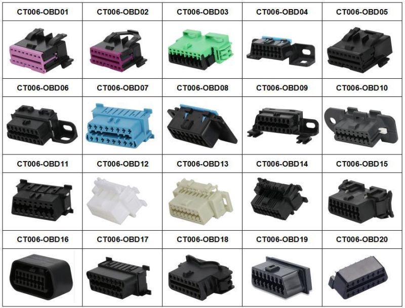 Obdii-16pin M to One Drag Four Female dB 9pin Connector