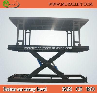 CE Certificated Double Deck Underground Car Lift Platform