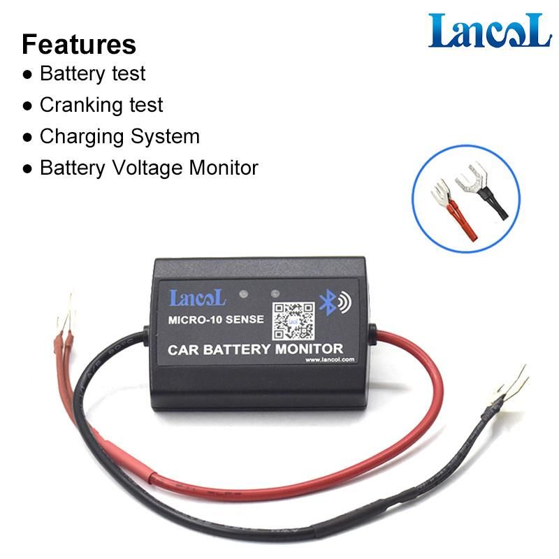 12V Diagnostic Tool Lead-Acid Battery Monitor Bluetooth 4.0 for Android & Ios