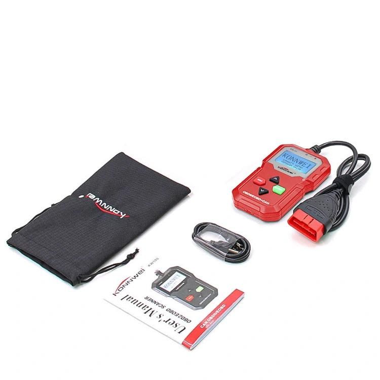 2.4 Inch Screen Konnwei Universal Auto Diagnostic Tool OBD2 with Printer