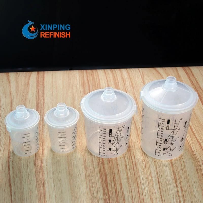 Free Sample Mixing Cups Painting Spray Gun Cup 90ml PP Cup Paint Spray Cans for Cars