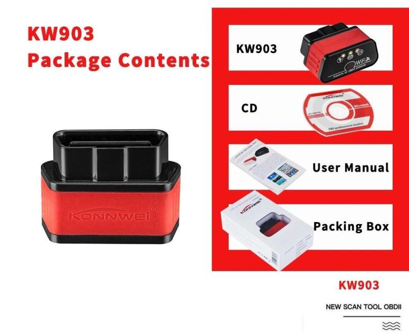 12V Cars Auto Diagnostic Tool WiFi USB Car Scanner OBD