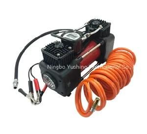 12V Two Pumps Car Air Compressor with Digital Gauge