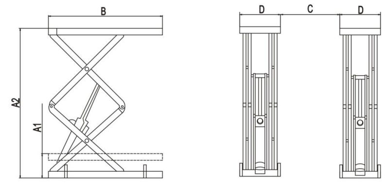 China Cheap Automotive Movable Scissor Lift with Ce (SX08F)