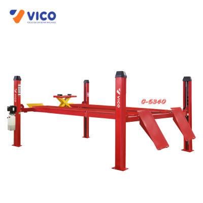 Vico Four Post Lift Car Wheel Alignment Lifting Machine Factory Outlet with CE