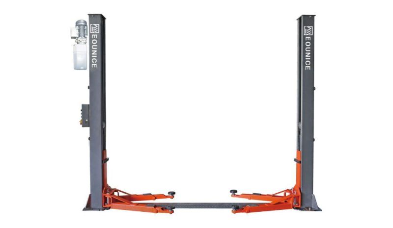 on-7224/4.5 Two Side Manual Release and Dual Chain Drive Cylinders Base Plate 2 Post Car Lift