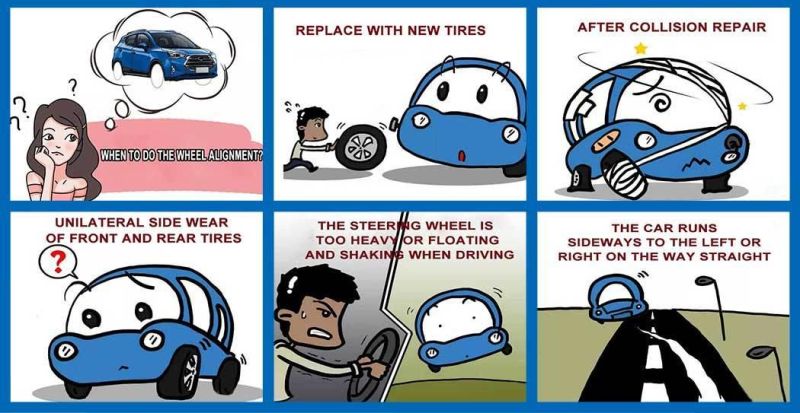 Portable Wheel Alignment Machine with Sensors