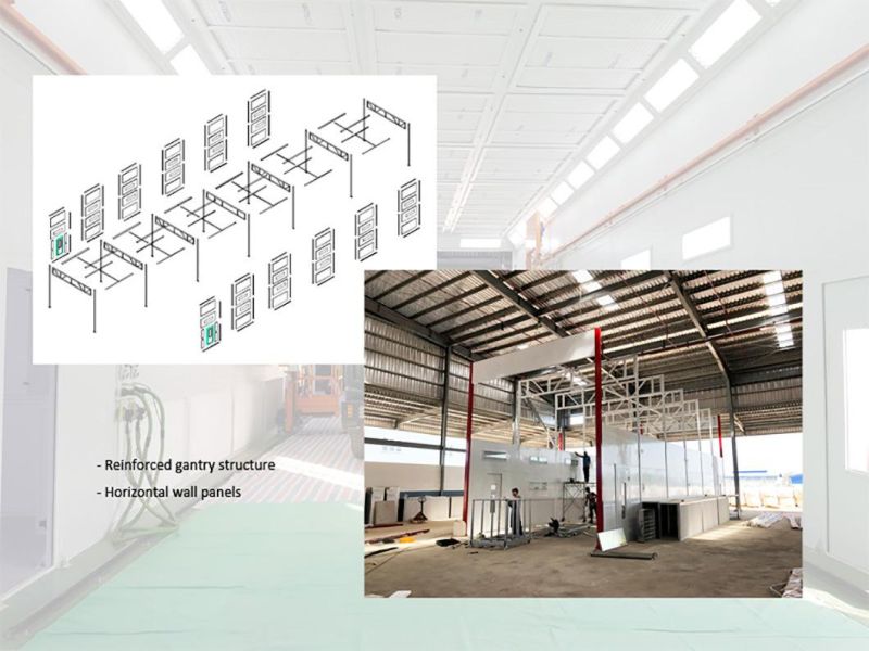 Downdraft CE Standard Spraying and Drying Room for Bus