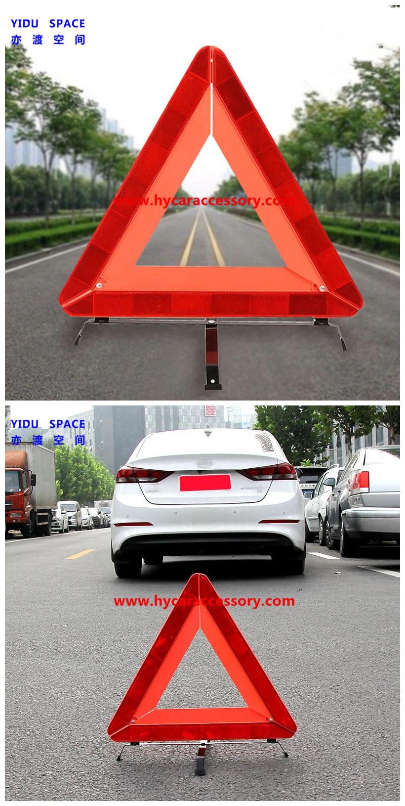 CE Certification Wholesale Warning Sign Road Safety Emergency Reflective Folded Foldable Reflective Auto Car Warning Triangle for Traffic Safety