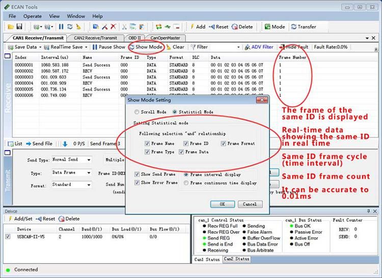 Gcan USB to Can Analyzer 8 Channels Expandable Converter Module
