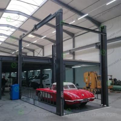 Hydraulic driven 4 post car lift