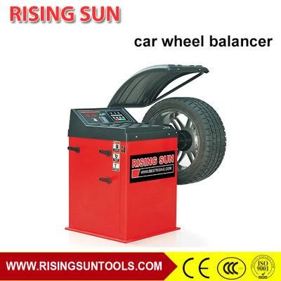 Semi Automatic Wheel Balancing Machine Auto Shop Equipment