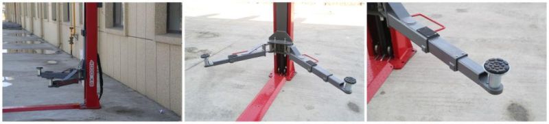4t Auto Car Lift Portable Lift Red Blue OEM Hydraulic Double Design on Sale