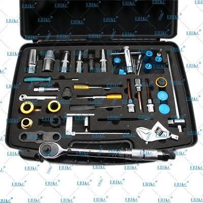 Auto Common Rail Injector Repair Tool Kits Diesel Fuel Injection Dismantling Equipments 40 PCS for Bosh Denso Delphi