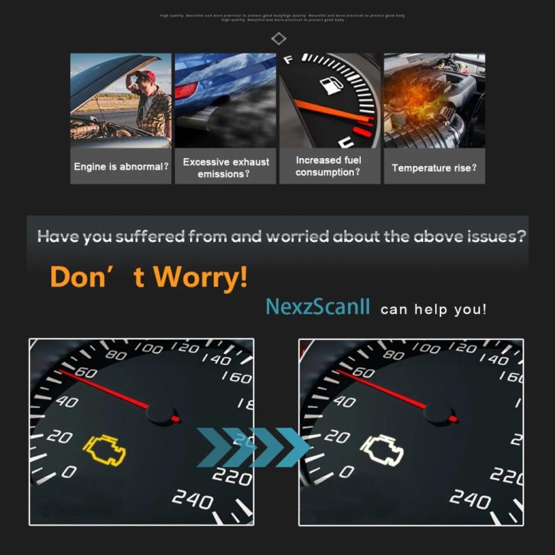 Nexzscan II OBD2 Car Code Reader for Android/iPhone Phone APP