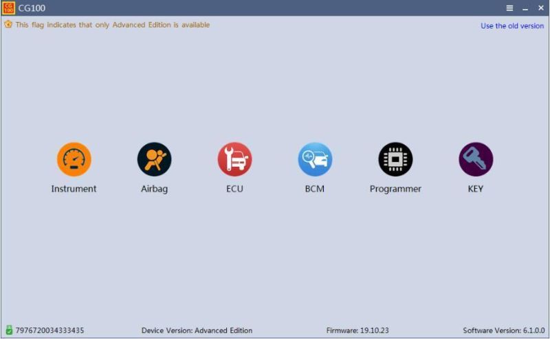 V6.4.5.0 Cg100 Prog III Full Version Airbag Restore Devices Including All Functions of Renesas SRS and Infineon Xc236X Flash