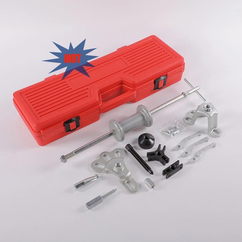 Viktec 9-Way Slide Hammer Puller Set, Front Wheel Hub Bearing Remover & Rear Wheel Axle Hub Dent Shaft Puller Tool Kit