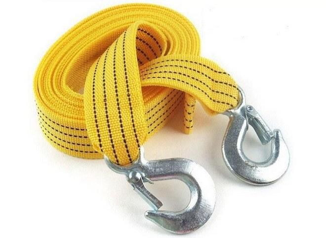 Nylon Emergency Tool Car Tow Rope Auto Trailer Tow Fluorescent Traction Rope Stretch Rope Tow Strap