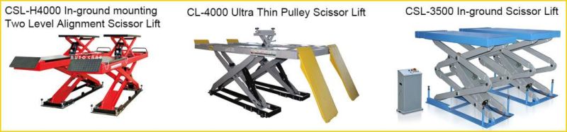 Cheap Four Post Lift with 3D Wheel Alignment for Tire Service Machine Combo