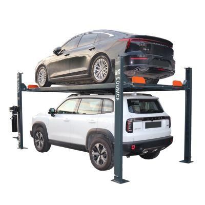 on-7436pb Hydraulic Four Post Car Parking Lift with Movable Caster Kits