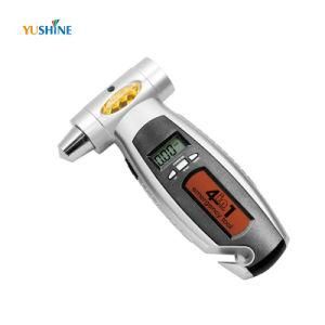 4 in 1 Tire Pressure Gauge with Car Emergency Tools