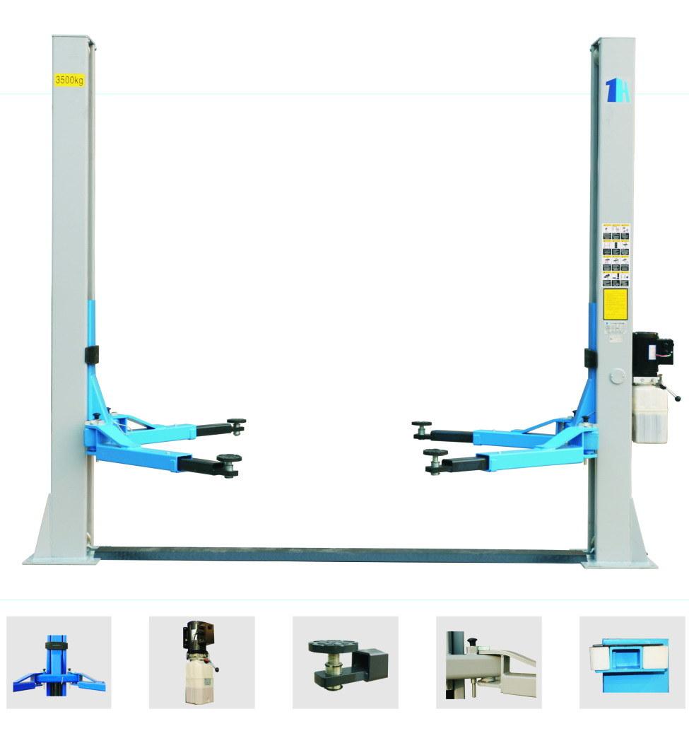 Hydraulic Thin Plate 2 Post Auto Car Lift Kit for Sale