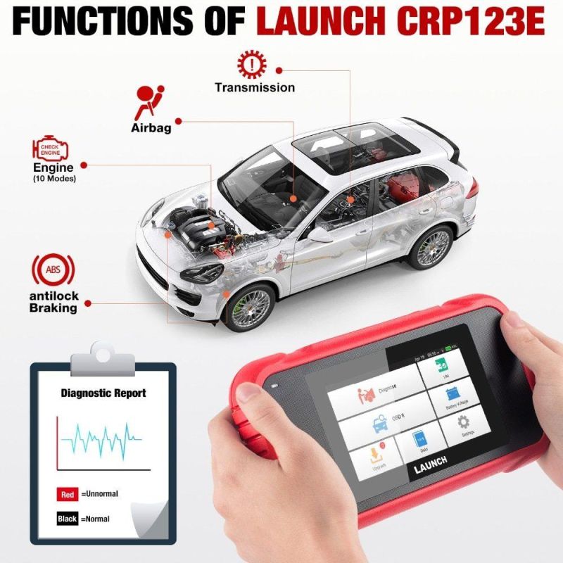 Launch X431 Crp123e OBD2 Code Reader for Engine ABS Airbag SRS Transmission OBD Diagnostic Tool