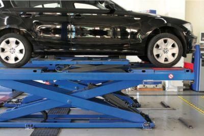 Ultra-Low Chassis Vehicle Hydraulic Scissor Car Lift Equipment