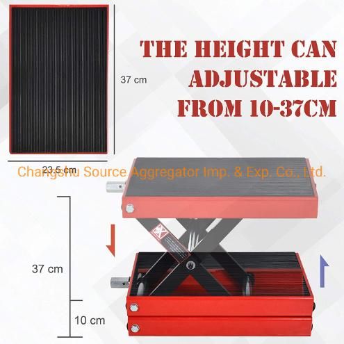 500kg Motorcycle Center Scissor Lift and All-Terrain Vehicle Wide Table Jack Bracket Yard Motorcycle Lift Motorcycle Bike Booth