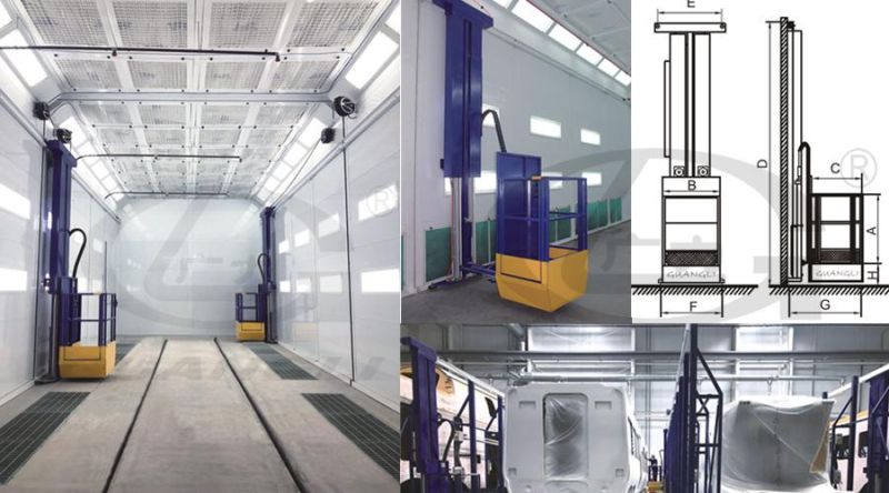 CE Approved 22m Big Bus Paint Spray Booth Industry Spray Booth